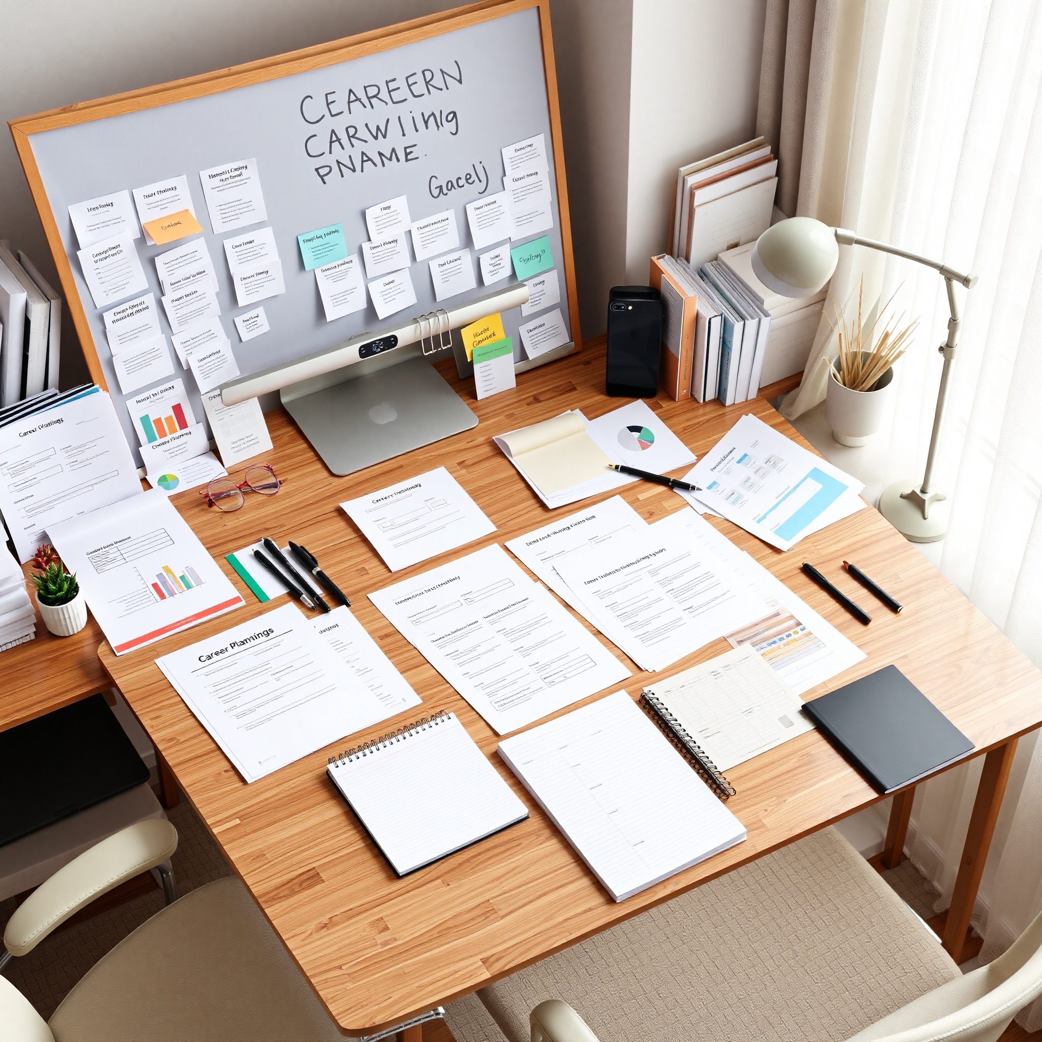 Professional team in collaborative discussion about business strategy and career development